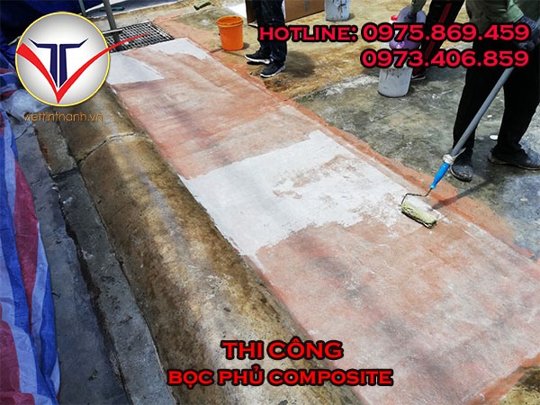 thi công bọc phủ composite